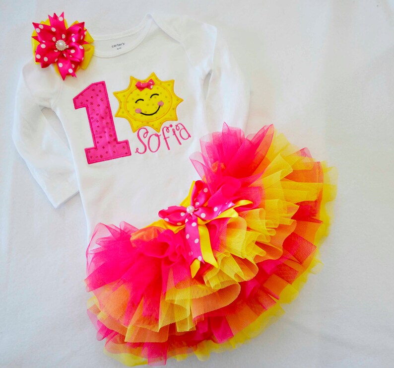 sunshine first birthday outfit