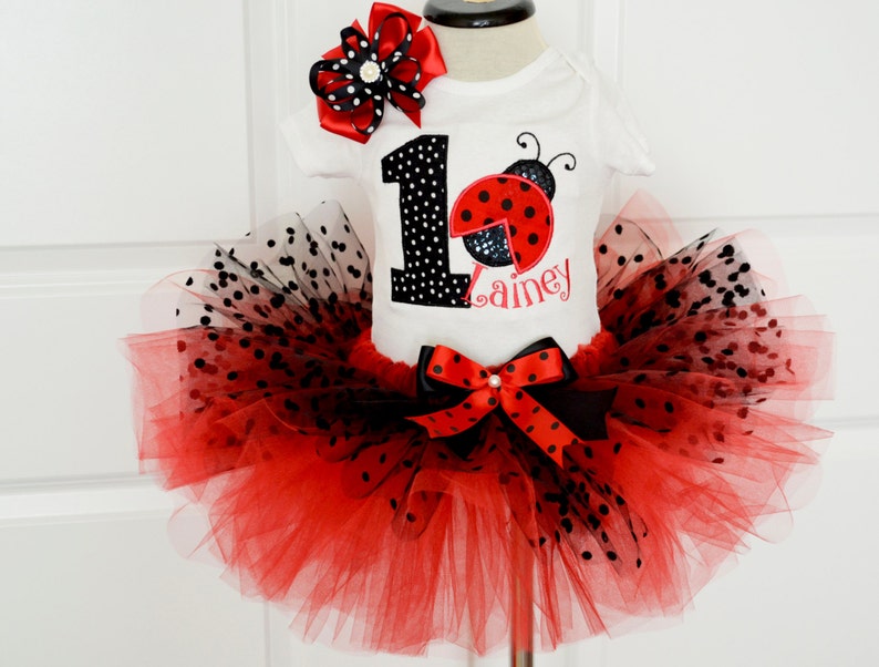 ladybug 1st birthday outfit