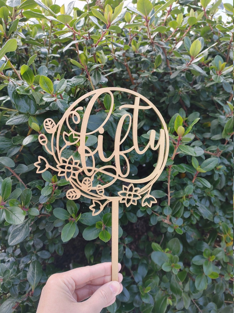 50th Birthday Party Fifty Birthday Cake Topper Any Age ! 50th birthday Cake Topper Custom Cake Topper Birthday Cake Topper