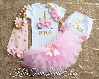 Baby Girl 1st Birthday Outfit, First Birthday Outfit girl, cake smash girl, pink gold 1st birthday outfit girl, first birthday gift for girl