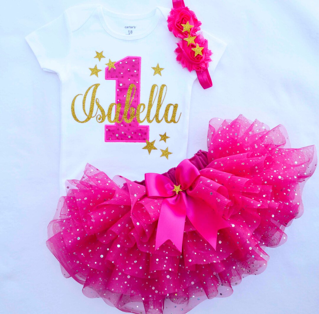 Baby Girl 1st Birthday Outfit First Birthday Gift 1st Etsy