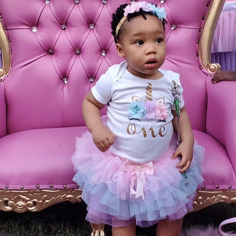 Baby Girl First Birthday Outfit Unicorn Birthday Outfit Etsy