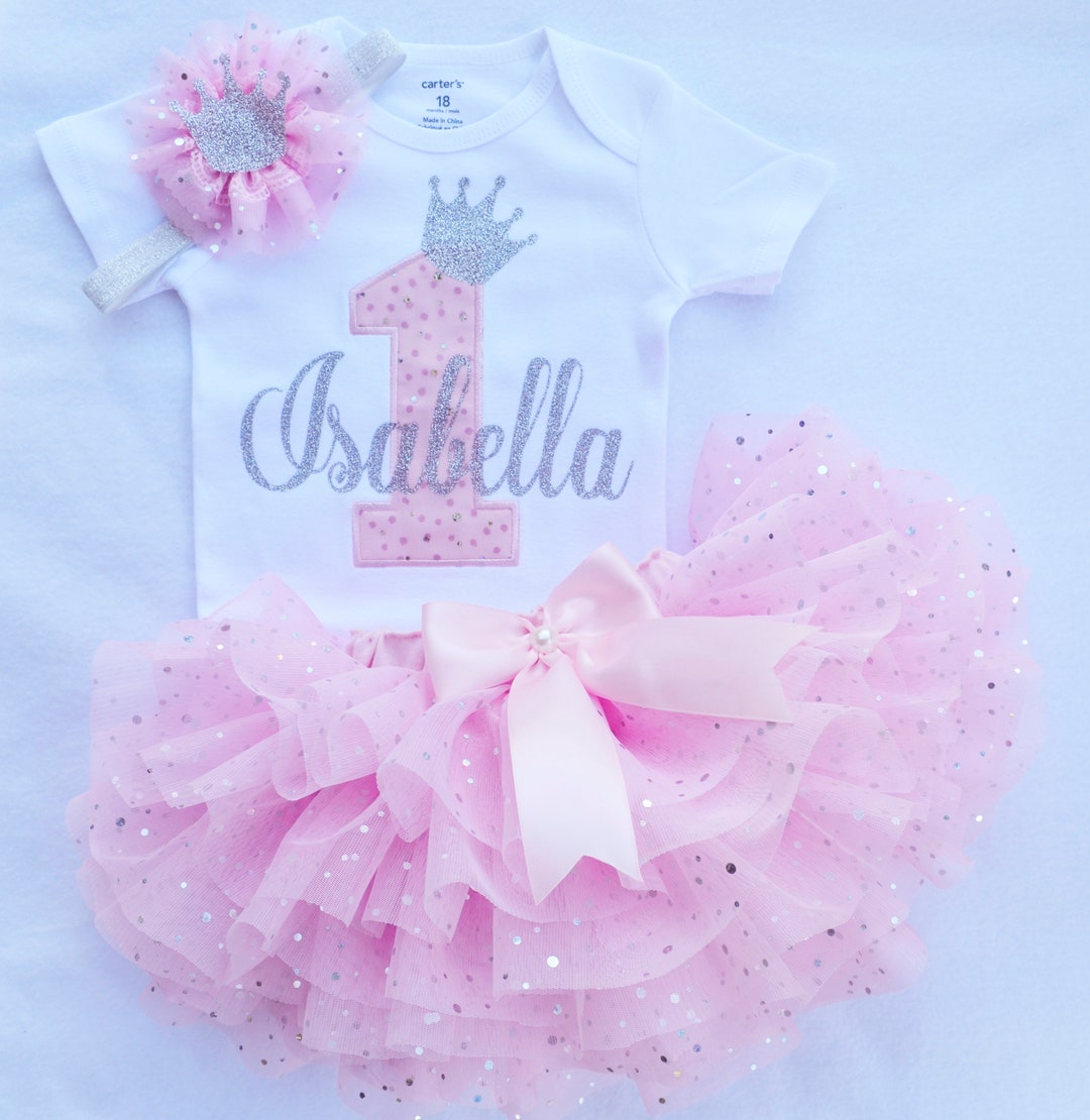 First Birthday Outfit Girl, Girl 1st Birthday Outfit, Princess Birthday — free download