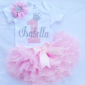 first birthday outfit girl, Girl 1st birthday outfit, Princess Birthday Girl Outfit, 1st birthday tutu set, First birthday gift for girl