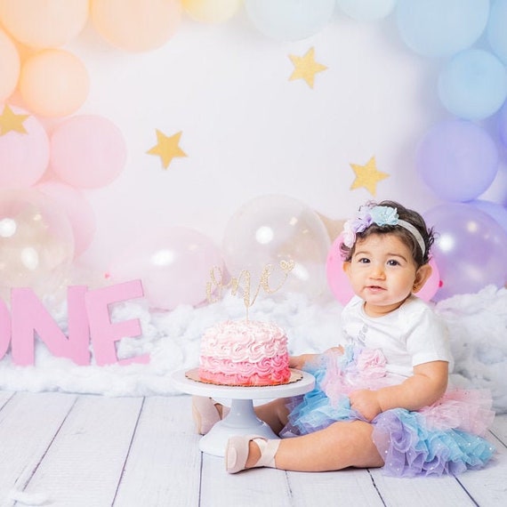 Vestito Primo Compleanno Bimba Tutina 1° Compleanno Arcobaleno