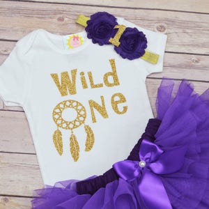 Purple and gold First Birthday outfit girls,First Birthday Dress,1st birthday outfit girl,Custom colors available-Handmade in USA