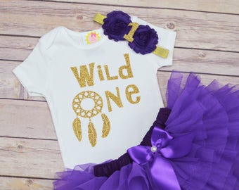 Purple and gold First Birthday outfit girls,First Birthday Dress,1st birthday outfit girl,Custom colors available-Handmade in USA