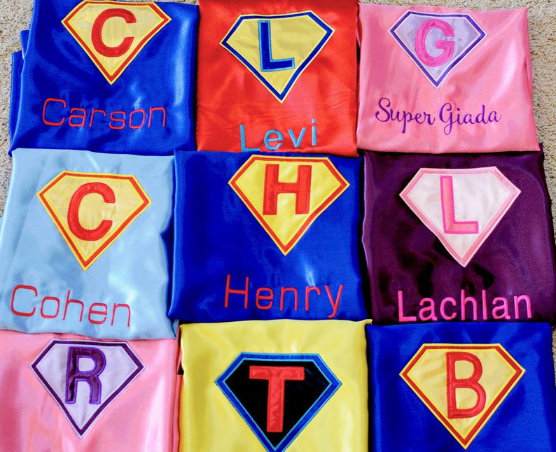 Personalized Cape First Birthday Boy First Girthday Girl Kid Cape Christmas Gifts, Embroidered Cape, Custom Kids Cape, 100% Handmade image 10