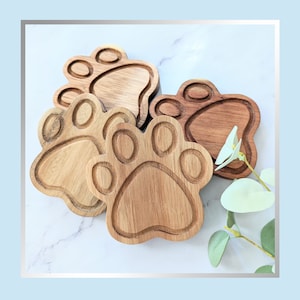 Charming Dog-Shaped Wood Coasters, Set of 4, New Home Warming Gifts, Wedding- Birthday- Mother&#39;s Day Gift Ideas