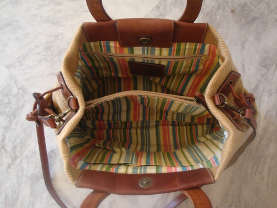 fossil canvas bag
