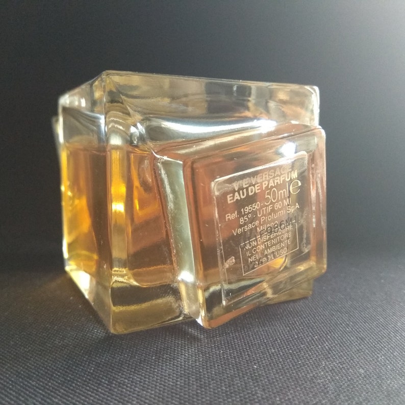 Vintage V'E VERSACE Eau de Parfum Bottle 50 ml Splash | Etsy