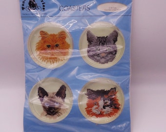 UNOPENED Fond Memories Inc. Cat Coasters KIT