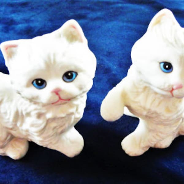 Standing or Sitting White Bisque Ceramic Cat Made by Homco