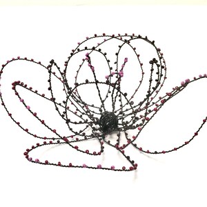 Beaded Wire Flower