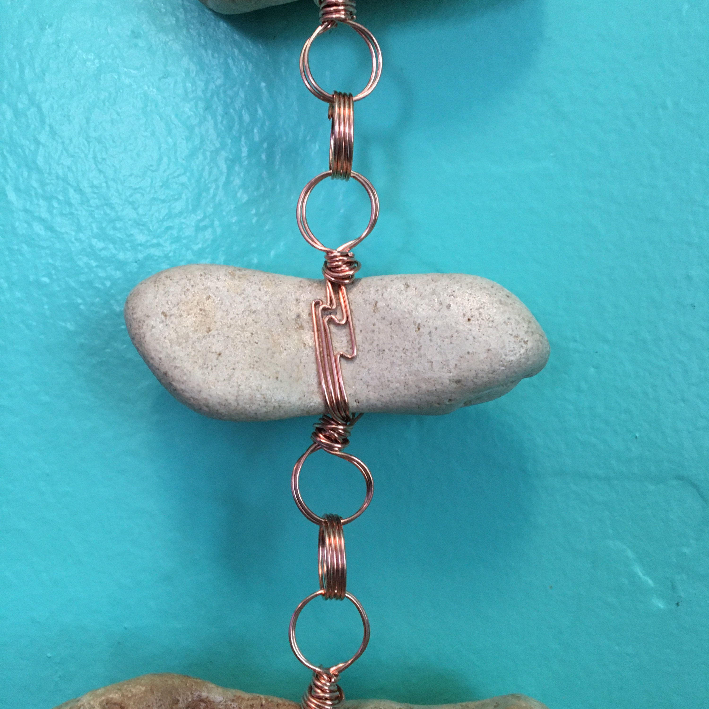 Copper Wire Rock Chain 1 Lb 4 Oz 12 Etsy
