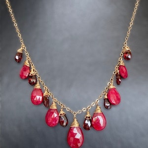 Garnet and Ruby Necklace