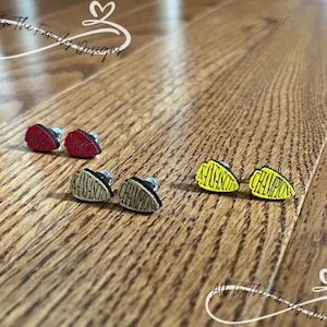 Kansas City Champions Stud Earrings, Kansas City Earrings, KC Earrings