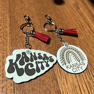 KC Football Keychain | Kansas City Football Keychain