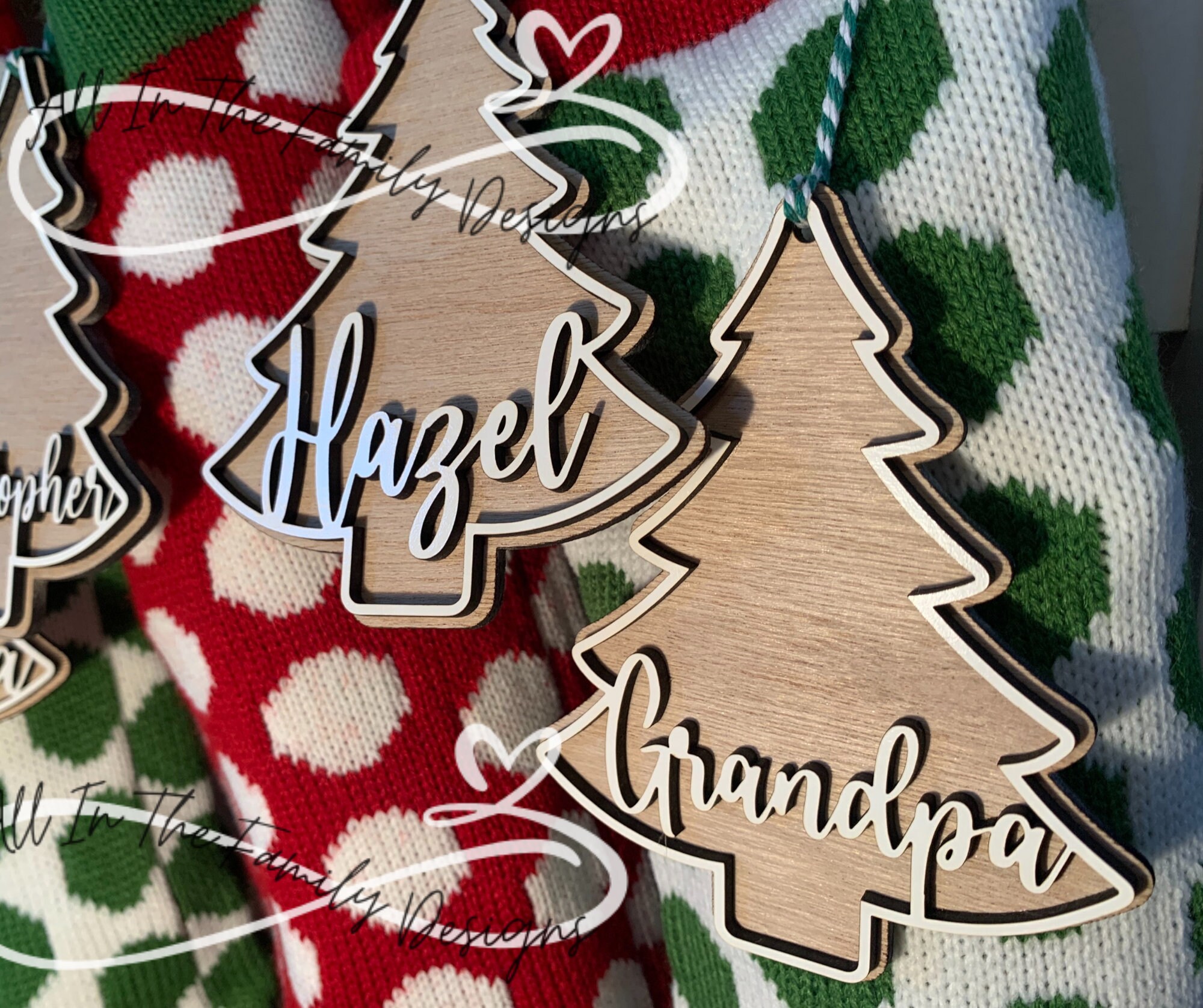 Personalized Christmas Tree Tags Custom Christmas Tree Tags - Etsy