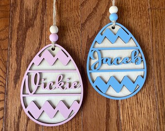 Personalized Easter Basket Tag | Custom Egg Name Tag