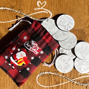 Christmas Activity Tokens | Christmas Bucket List Tokens | Christmas 2022 Kids Activity List | Santa Claus Tokens | Christmas Advent Tokens