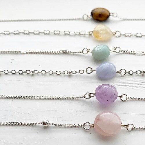 Gemstone Choker CHOOSE YOUR STONE 