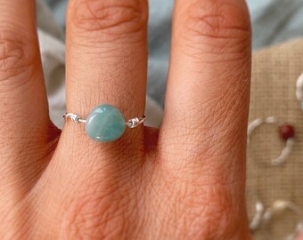 Amazonite Ring Etsy