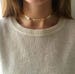 Gold choker necklace, Gold bead necklace, Gold Layered chokers, Arrow necklace, Layered necklaces, Gold Jewelry, Gifts by Serenity Project 
