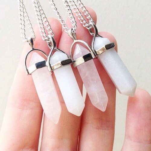 Pale Pink Rose Quartz Crystal Point 
