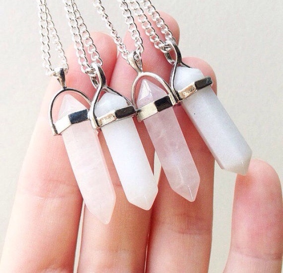 Pale Pink Rose Quartz Crystal Point 