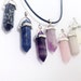 Crystal Choker Necklace, Amethyst Necklace, Hexagon Point Crystal, Rose quartz necklace, Healing crystals and stones by Serenity Project 