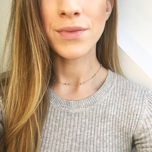 Aspen Choker Rose Gold Choker Necklace 