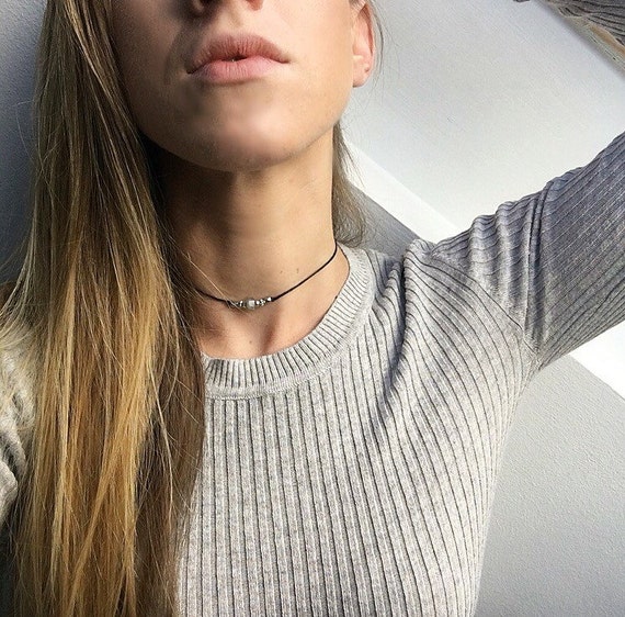 Purple Labradorite Crystal Choker 