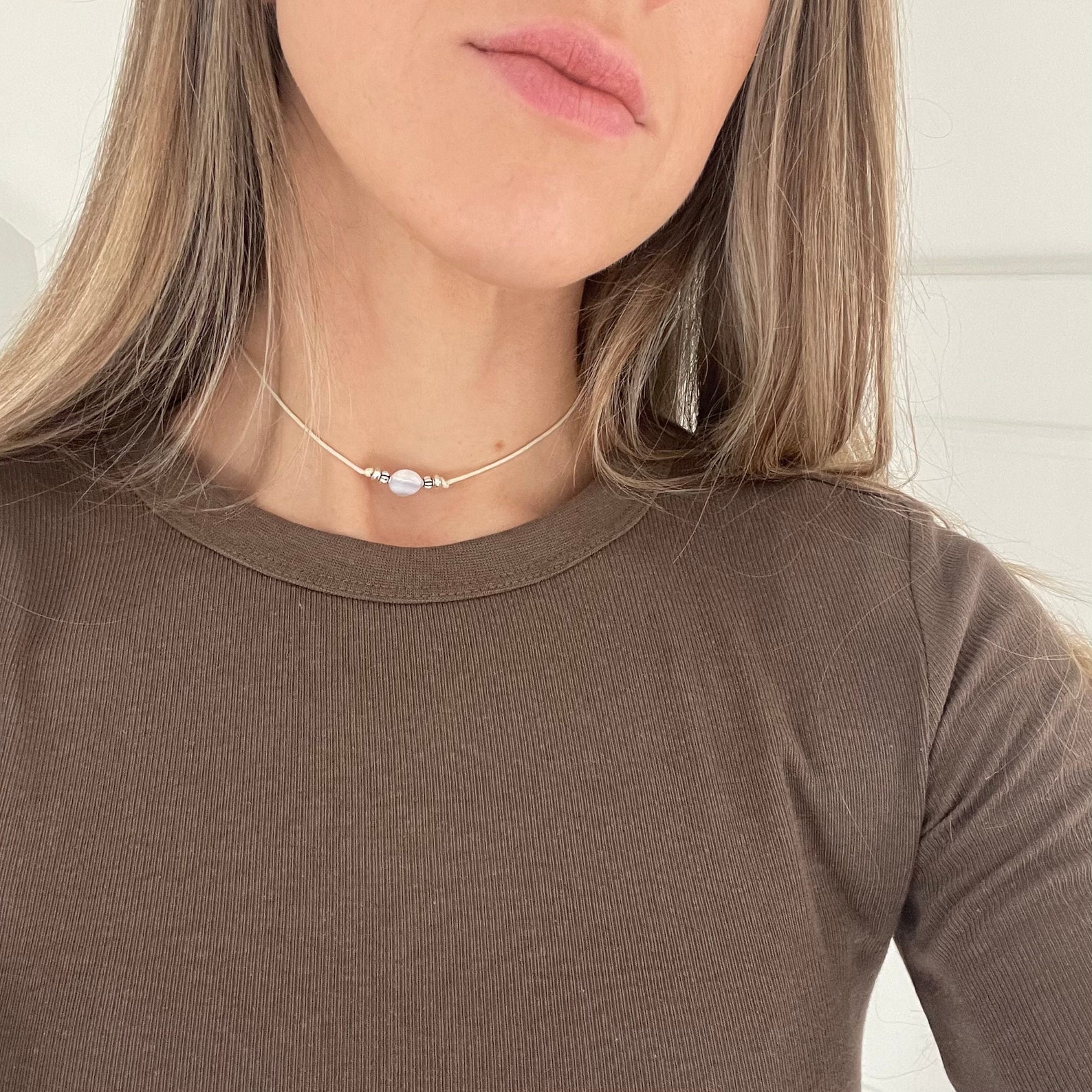 Mesa Blue Coin Chain Choker