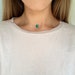 Green Malachite silver necklace, Gemstone choker, crystal choker necklace,beaded gemstone necklace, necklaces for her by Serenity Project 