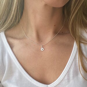 925 Silver Charm Necklace, Sun Necklace, Tiny Star Pendant, Butterfly necklace, Gift For Women, Good Luck Present,Silver Necklaces for women image 5