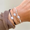 Rainbow Moonstone Gemstone Bracelet, Adjustable Cord Bracelet, String Crystal Bracelets, Bracelets June Birthday Gift, Stocking Stuffer her