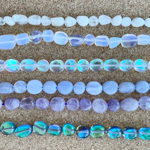 Choose Your Stones Double Layer Gemstone Anklet, Adjustable Ankle Bracelet, Crystal Anklet for Her, Moonstone, Amethyst, Rose Quartz Citrine image 4