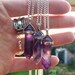 Amethyst necklace, amethyst pendant, amethyst crystal necklace, amethyst choker, healing crystals and stones by Serenity Project. 