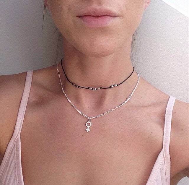 Goddess Necklace Venus Charm Necklace 