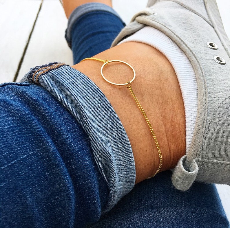 anklets gold women