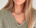 Choose Your Stones Double Layer Gemstone Necklace, Adjustable Cord Choker Necklace, Crystal Jewellery for Her,Carnelian,Amethyst,Rose Quartz