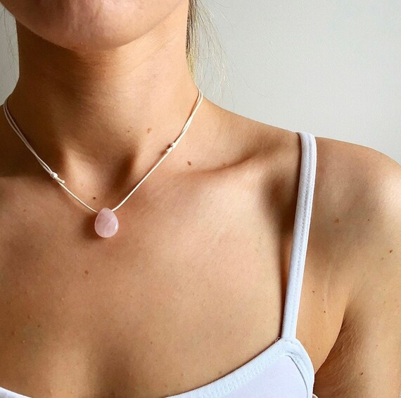 Rose Quartz Necklace 'remy' Healing 