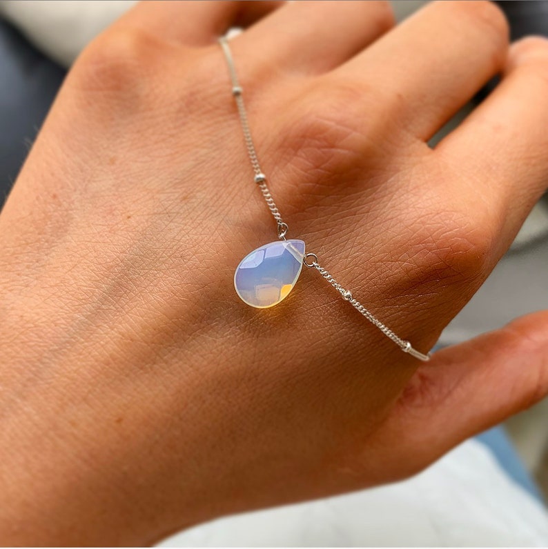 10 Carat Moissanite 925 Sterling Silver Teardrop Shape Necklace