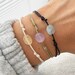 Gemstone Bracelet, Adjustable Cord Bracelet, Citrine Bracelet, Amethyst Bracelet, Aquamarine Bracelet, Adjustable cord by Serenity Project