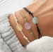 Gemstone Bracelet, Adjustable Cord Bracelet, Citrine Bracelet, Amethyst Bracelet, Aquamarine Bracelet, Adjustable cord by Serenity Project 