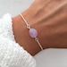 Amethyst bracelet, Silver beaded bracelet, dainty silver bracelet, February Birthstone Bracelet, crystal bracelet, by Serenity Project