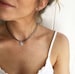 Sun choker, sun necklace, Silver choker, Charm choker necklace, layered necklaces; everyday string choker by Serenity Project 