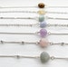 Gemstone Choker CHOOSE YOUR STONE, Silver beaded choker, Crystal Choker Necklace,Blue Lace Agate Choker,Rose Quartz Choker,Amethyst Necklace 