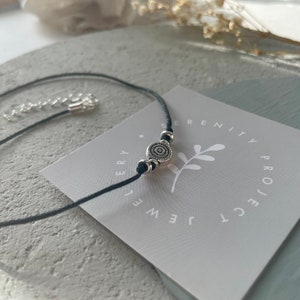 The Maddie Choker Patterned circle coin choker, Silver coin choker, Silver Dainty necklace, Gift for Girl,Simple necklace Serenity Project image 5